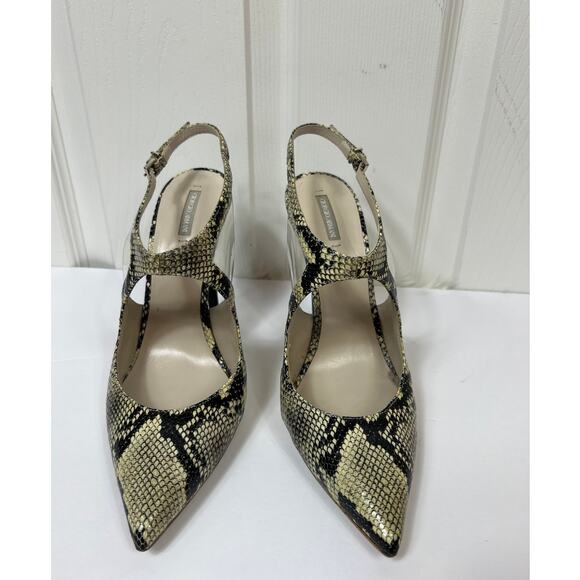 Giorgio Armani Snakeskin Ankle Strap Heel Stiletto Size 9 - Picture 7 of 10